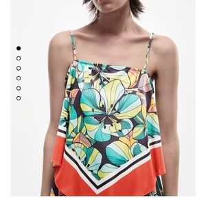 Zara Bandana Printed Top